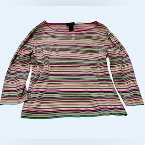 Ralph Lauren Multicolor Long Sleeve Top Large Y2K